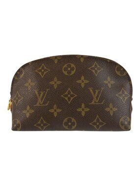 Louis Vuitton Monogram Pochette Cosmetic PM Brown Pouch Makeup